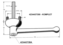 Wkładka zamka do klamki 4234437300