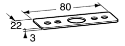 Plate of conductive rod of door end.