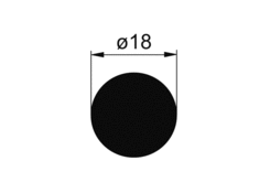 Drehstange o18mm 3000mm, verzinkt