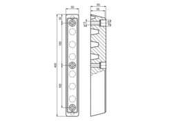 Gummipuffer 400x50x90mm