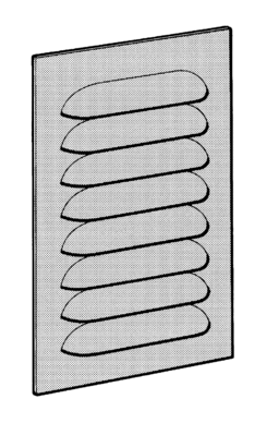 Mriežka vetracia 500x350x1,5 mm