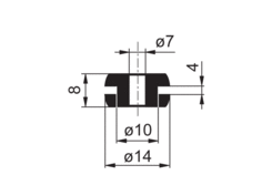 Feedthrough 7/10/4mm