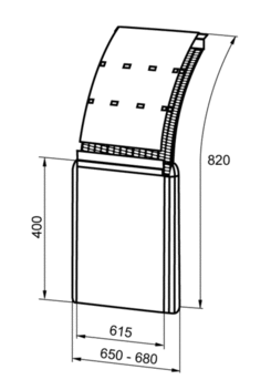 Mudflap SUPRA SPREY 650-680x400mm