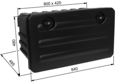 Box 840x480x485mm no holders