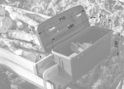 Box 700x300x300 with holders