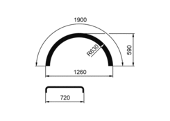 Blatník WL 720x1900 R630