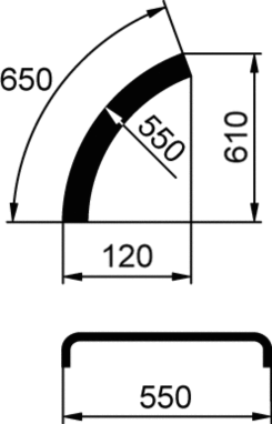 Blatník WL 550x650 R550