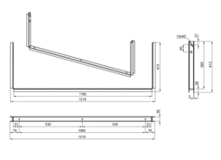 Box holder 1250 lower part ŽZn