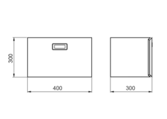 Box Z10 400x300x300 inox polished