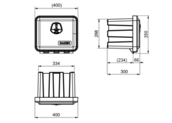 Box 400x350x300mm no holders