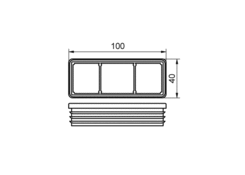 Stopfen 100x40mm