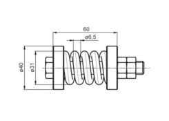 Sada M12x80 pre pružné uchytenie