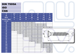 Vrut 6x90 do dřeva DIN 7505A