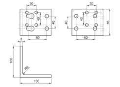 Corner 70/ airline 90mm Al