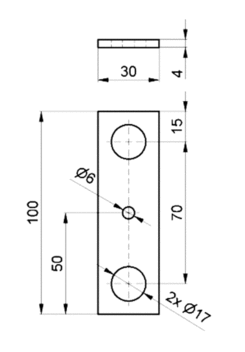 Unterlage für Schraube CS 100x30