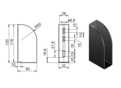 Holder of tarp. prof. for VarioMaster