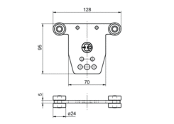 Trolley pillar for CS VarioMaster small