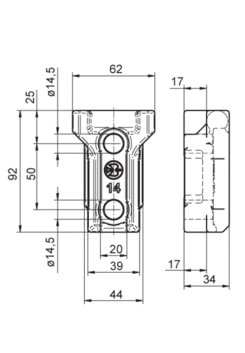 Pillar socket VarioMaster M14 XL. KTL