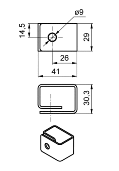 Side counterpart SAFEGRIP for Fe pillars