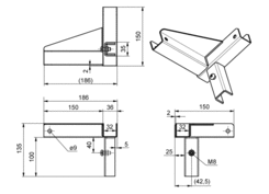 Mounting set MINI UNI KIMAX FR