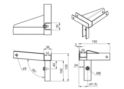 Łącznik sł. UNI KIMAX PP, łamany dach