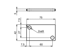 Plate under tensioner holder 62K22100