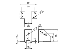 Middle joint LK, galvanized