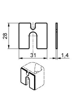 Washer of rear keeper 62K2000018