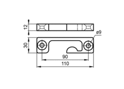 Universal keeper simple 12mm