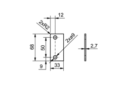 washer for hinge 220 ALLITE