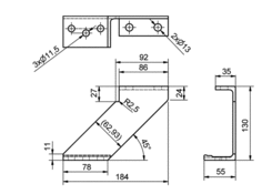 Eckverstärkung CS MIDI SMALL links