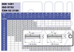 Stift elastisch o4x12mm DIN 1481 Niro