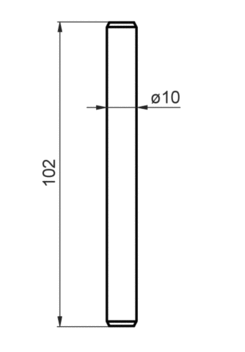 Čep o10mm nerez pro pant 62LP212910