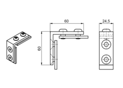 Corner joint for rear door