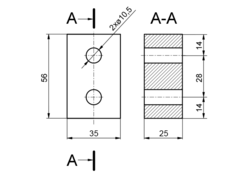 zwischen Stück f. Stirnwand MINI/MIDI