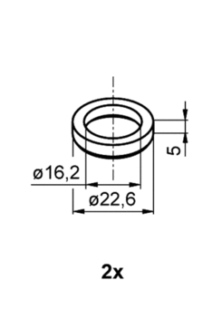 Set of sockets for small rear doors