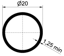 Trubka 16x20 mm, plast