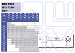 screw M8x16 ISO7380 TUFLOK Geomet