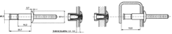 Nit trhací MONOBOLT 6,5x14,1 mm Al/Al