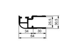 Einfassprofil K20 hinten, Al