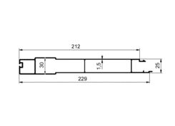 Integr.hinge profile 4w door interior