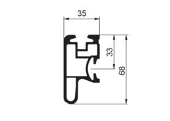 Frame profile CS for Airline