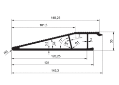 Descent profil  140 x 30mm