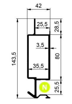 Pillar CS MINI profile head-on 2023