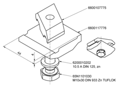 Svorka Palcom nízka 4mm