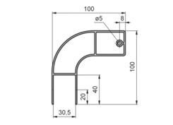 Side under-run profile front anodized