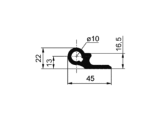 Hinge joint profile anodized