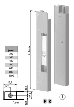 Verschluss EUROCLIP o.Anschlag 300 L, elx