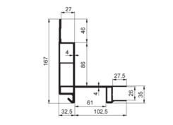 Pillar profile CS MIDI front 135 Al