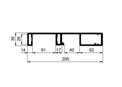 Pillar profile CS MIDI rear Al